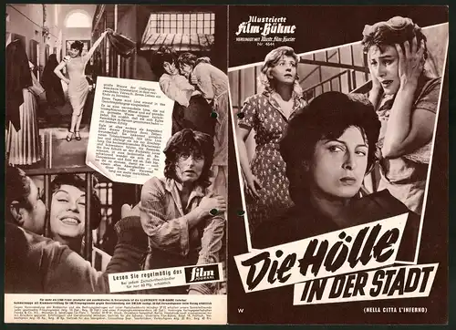 Filmprogramm IFB Nr. 4644, Die Hölle in der Stadt, Anna Magnani, Giulietta Masina, Regie Renato Castellani