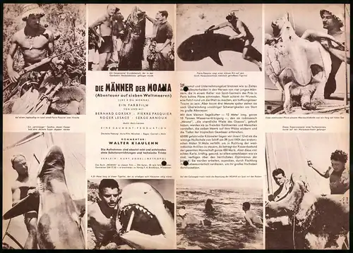 Filmprogramm IFB Nr. 4904, Die Männer der Moana, Bernard Gorsky, Pierre Pasquier, Roger Lesage, Serge Arnoux