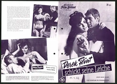 Filmprogramm IFB Nr. 7282, Derek Flint schickt seine Leiche, James Coburn, Lee J. Cobb, Regie Danile Mann