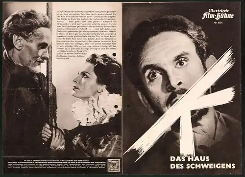 Filmprogramm IFB Nr. 1121, K Das Haus des Schweigens, Ernst Deutsch, Käthe Dyckhoff, Regie Hans Hinrich