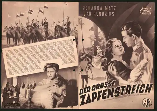 Filmprogramm DNF, der grosse Zapfenstreich, Johanna Matz, Jan Hendriks, Regie Georg Hurdalek