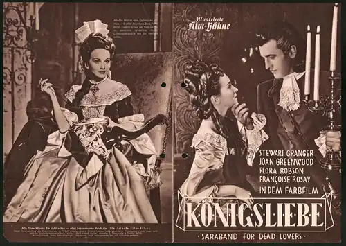 Filmprogramm IFB Nr. 399, Königsliebe, Stewart Granger, Joan Greenwood, Flora Robson