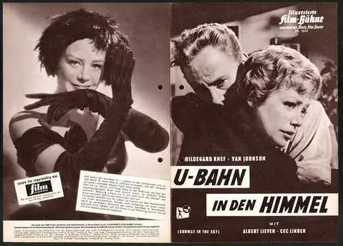 Filmprogramm IFB Nr. 5034, U-Bahn in den Himmel, Hildegard Knef, Van Johnson, Regie Muriel Box
