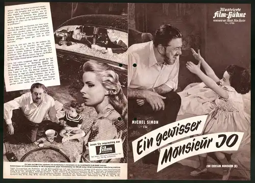 Filmprogramm IFB Nr. 4786, Ein gewisser Monsieur Jo, Michel Simon, Genevieve Kervine, Regie Rene Jolivet