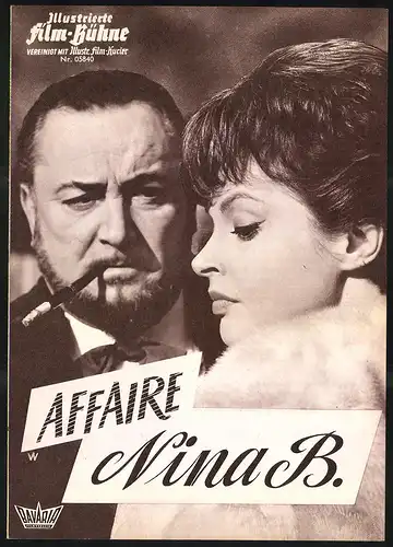 Filmprogramm IFB Nr. 05840, Affaire Nina B., Nadja Tiller, Pierre Brasseur, Regie Robert Siodmak