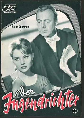 Filmprogramm DNF, Der Jugendrichter, Heinz Rühmann, Karin Baal, Lola Müthel, Regie Paul Verhoven