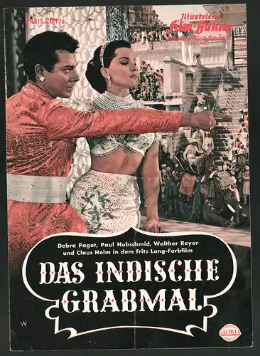 Filmprogramm IFB Nr. 4685, Das indische Grabmal, Debra Paget, Paul Hubschmid, Claus Holm, Regie Fritz Lang