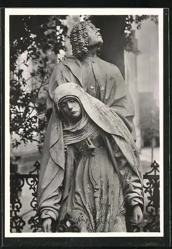 Foto-AK Deutscher Kunstverlag, Nr. 31, Walter Hege: Xanten, Viktorsdom, Maria und Johannes vom Kalvarienberg