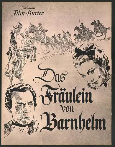 Filmprogramm IFK Nr. 3138, Das Fräulein von Barnhelm, Käthe Gold, Ewald Balser, Regie Hans Schweikart