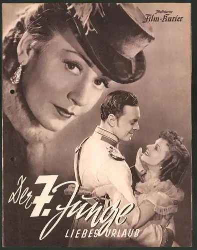 Filmprogramm IFK NR. 3104, Der 7. Junge (Liebesurlaub), Gustav Waldau, Maria Nicklisch, Regie Alois Johannes Lippl