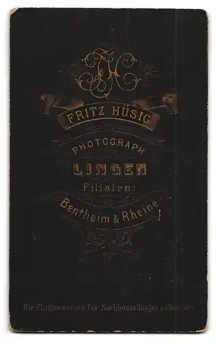 Fotografie Fritz Hüsig, Lingen, Portrait Fräulein mit Kruzifix