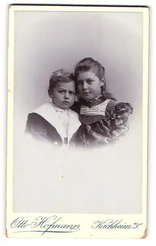 Fotografie Otto Hofmann, Kirchheim i/T, Portrait Mädchen und Kind