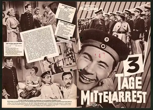 Filmprogramm IFB Nr. 2934, 3 Tage Mittelarrest, Ernst Waldow, Grethe Weiser, Regie Georg Jacoby