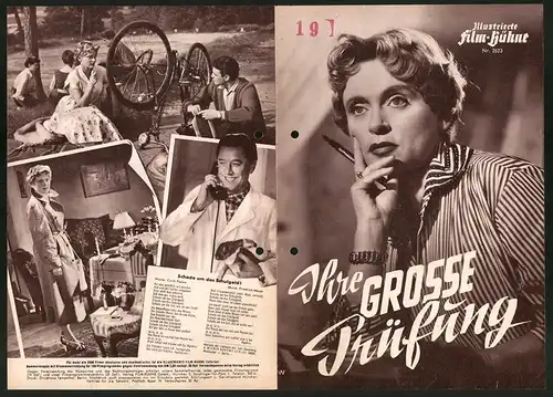 Filmprogramm IFB Nr. 2623, Ihre grosse Prüfung, Luise Ullrich, Hans Söhnker, Regie Rudolf Jugert