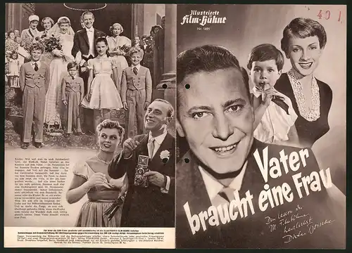 Filmprogramm IFB Nr. 1691, Vater braucht eine Frau, Dieter Borsche, Ruth Leuwerik, Regie Harald Braun