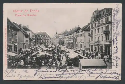 Relief-AK Chaux de Fonds, Place du Marché