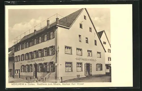 AK Mühlheim / Donau, Gasthaus Zum Rössle von Karl Wieser