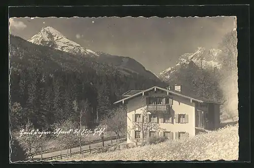 AK Bischofswiesen-Ilsank, Hotel Haus Degen, Inh. Elise Hölzl