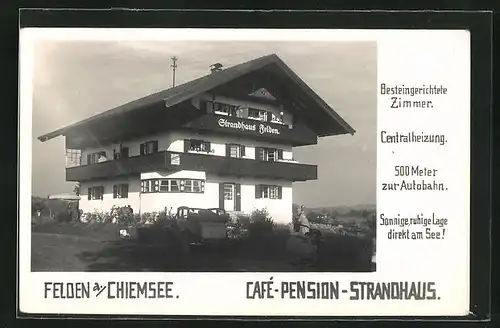 AK Felden a/Chiemsee, Café-Pension Strandhaus