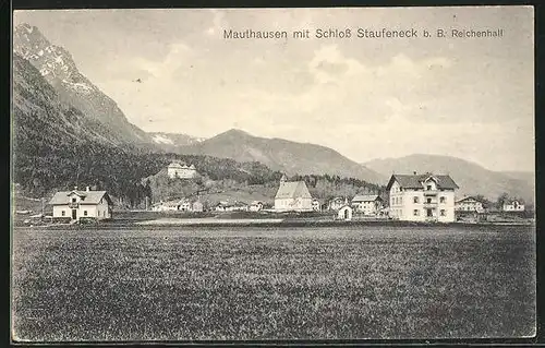 AK Mauthausen, Panorama mit Schloss Staufeneck