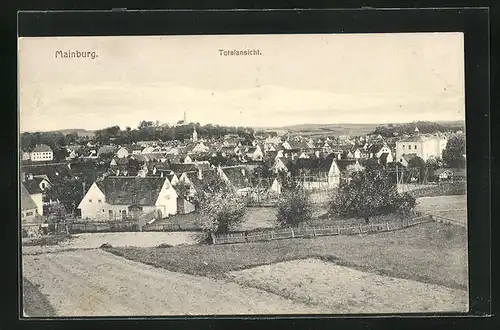 AK Mainburg, Totalansicht des Ortes