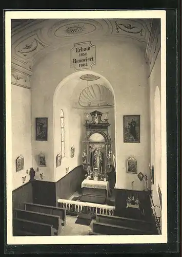 AK Ruhpolding, Inneres der Schlosskapelle