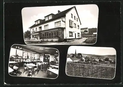 AK Perl /Mosel, Gasthaus-Metzgerei Ernst Hammes, Hubertus v. Nell-Strasse