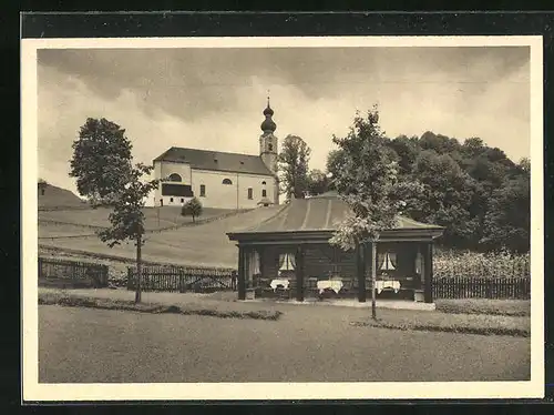 AK Ruhpolding / Obb., St. Annahaus, Spielplatz und Salettl