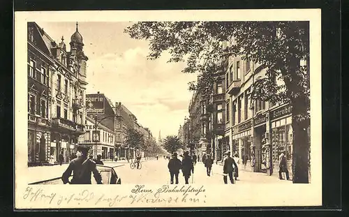 AK Herne, Blick in die Bahnhofstrasse