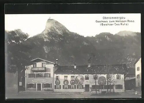 AK Oberammergau, Gasthaus zum weissen Ross
