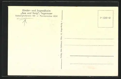 AK Tegernsee, Kinder- und Jugendheim See und Berg, Schwaighofstrasse 189