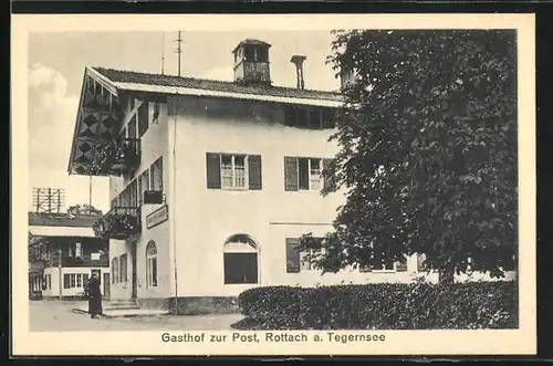 AK Rottach a. Tegernseee, Gasthof zur Post