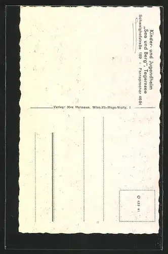 AK Tegernsee, Kinder- und Jugendheim See und Berg, Schwaighofstrasse 189