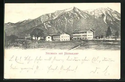 AK Schliersee, Hotel Neuhaus mit Jägerkamp-