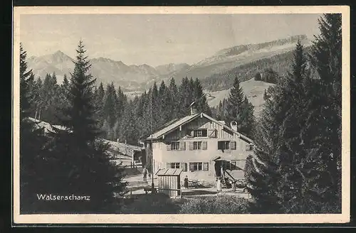 AK Oberstdorf, Gasthaus Walserschanz
