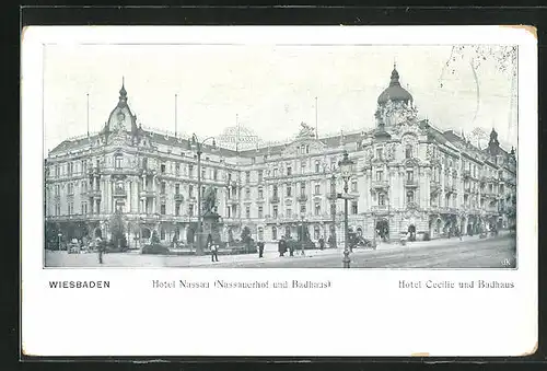 AK Wiesbaden, Hotel Cecilie und Badhaus & Hotel Nassau