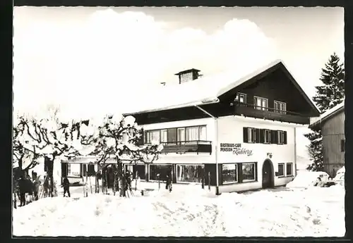 AK Oberstdorf /Allgäu, Gasthaus-Cafè-Pension Kühberg
