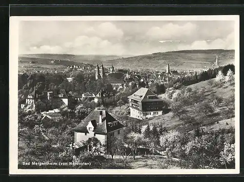 AK Bad Mergentheim, Ortsansicht von Nordosten aus