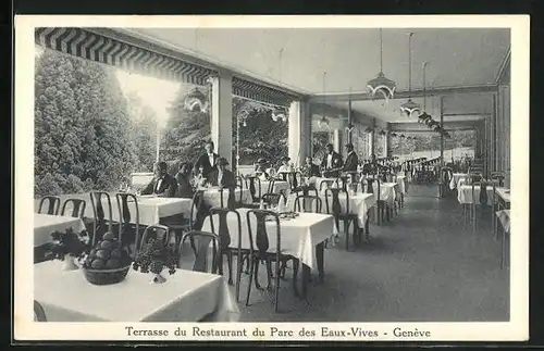 AK Geneve, Terrasse du Restaurant du Parc des Eaux-Vives