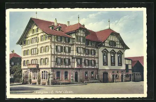AK Langnau i. E., Hotel Löwen