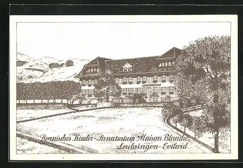 AK Leubringen-Eviland, Bernisches Kinder-Sanatorium Maison Blanche