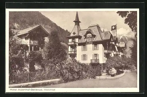 AK Melchtal, Hotel Alpenhof-Bellevue