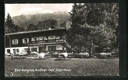 AK Bad Kohlgrub /Obb., Ausflugs-Cafe Jägerhaus
