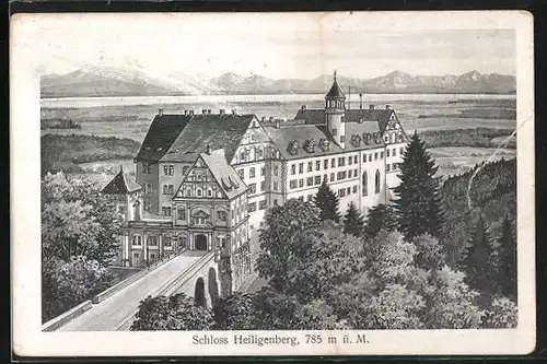 Künstler-AK Heiligenberg, Schloss Heiligenberg