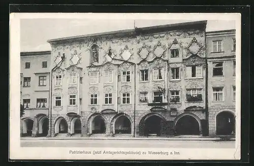 AK Wasserburg a. Inn, Patrizierhaus, jetzt Amtsgerichtsgebäude
