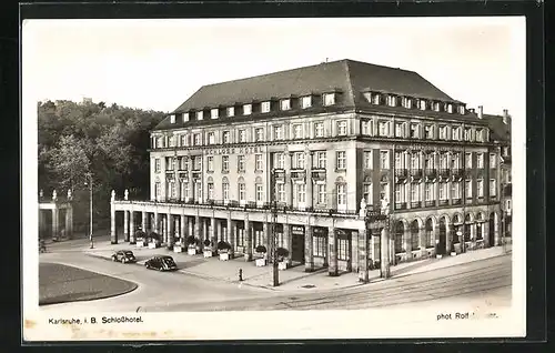 AK Karlsruhe i. B., Hotel Schlosshotel