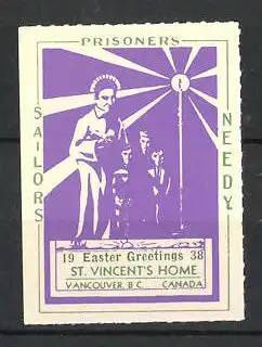 Reklamemarke St. Vincent's Home, Sailosrs Prisoners Needy