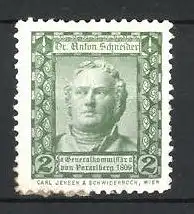 Reklamemarke Statue Dr. Anton Schneider, Generalkommissar von Vorarlberg 1809