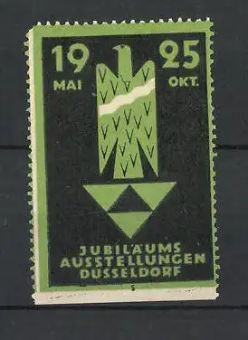 Reklamemarke Düsseldorf, Jubiläums-Ausstellung 1925, Messelogo