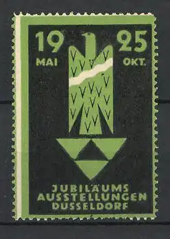 Reklamemarke Düsseldorf, Jubiläums-Ausstellung 1925, Messelogo